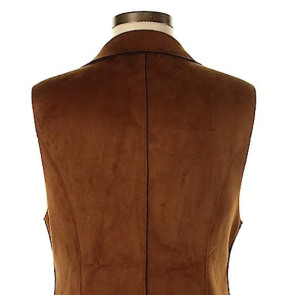 NWT Lemon Tart Etseri Faux Suede Vest - Picture 4 of 5